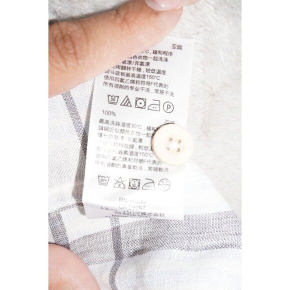 Tommy Bahama 100% Linen Plaid Button Down Shirt Size Large - Picture 11 of 16